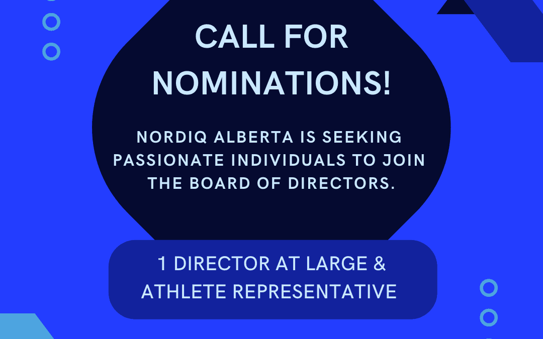 2022 Call for Nominations to Nordiq Alberta Board of Directors