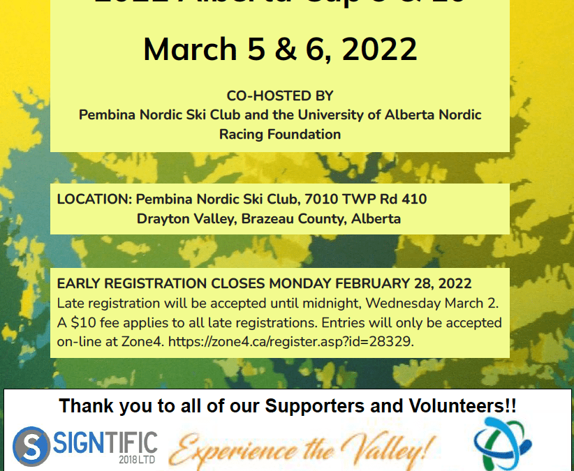 Alberta Cup 9 & 10 – Drayton Valley (March 5th & 6th)